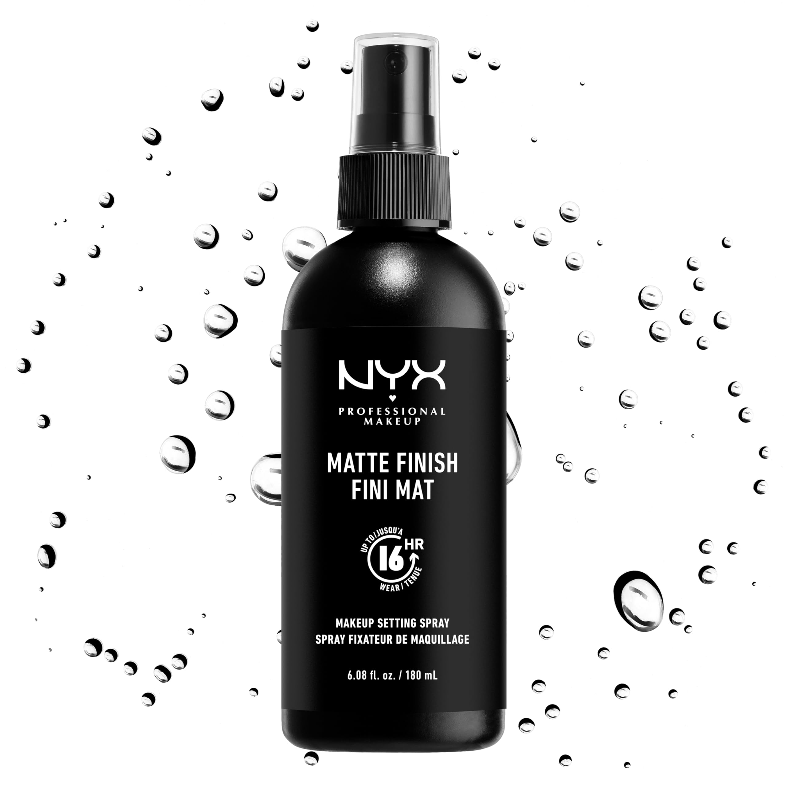 NYX PROFESSIONAL MAKEUP Makeup Setting Spray - Matte Finish, Long-Lasting Face Mist for up to 16HR Wear, Vegan Formula