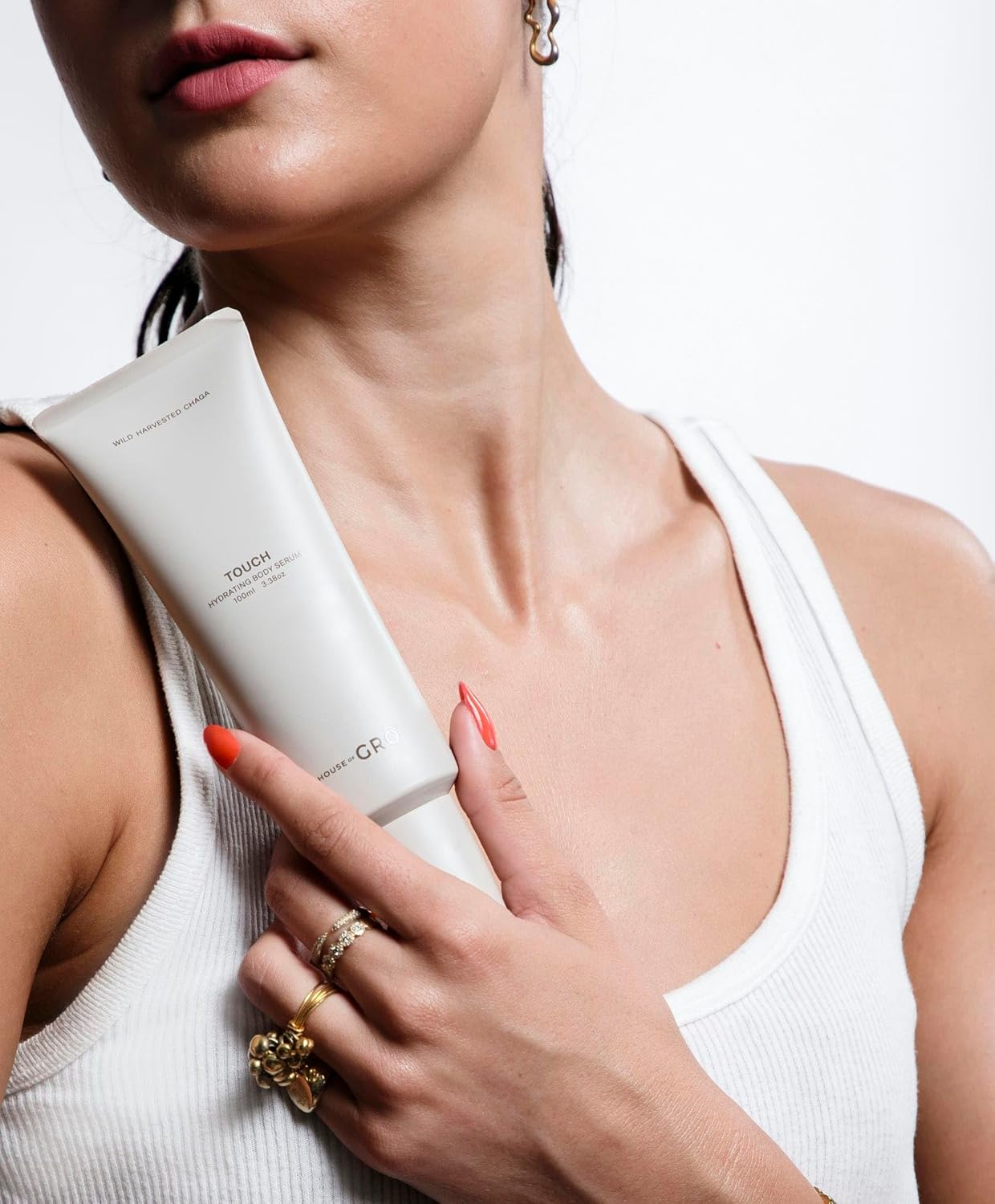 House of Grō TOUCH - HYDRATING BODY SERUM | 100ML - Chaga Mushroom Skincare, Body Serum, Inclusive Clean Beauty For All Ages And Skin Types, For Healthier Looking Skin