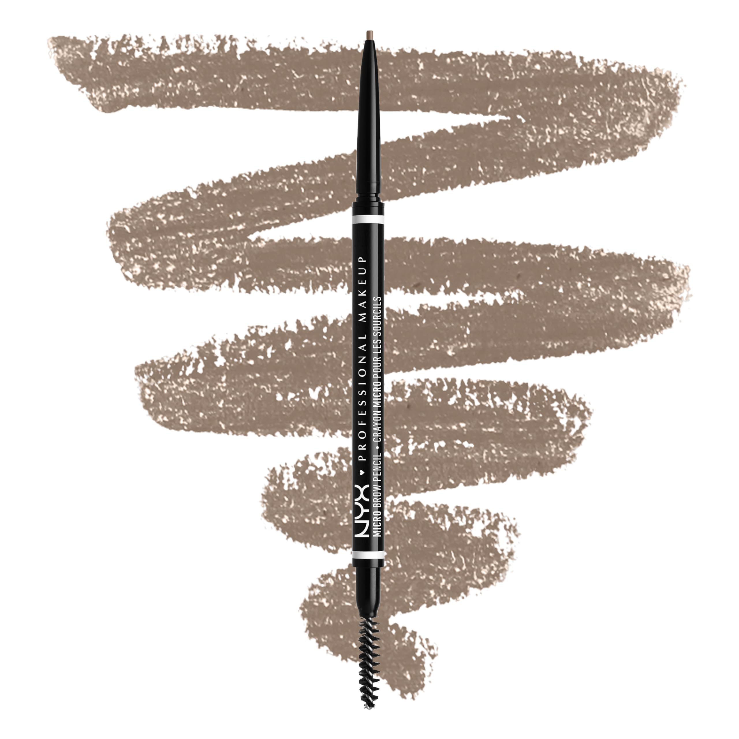 NYX PROFESSIONAL MAKEUP Micro Brow Pencil, Precise Eyebrow Pencil - Grey