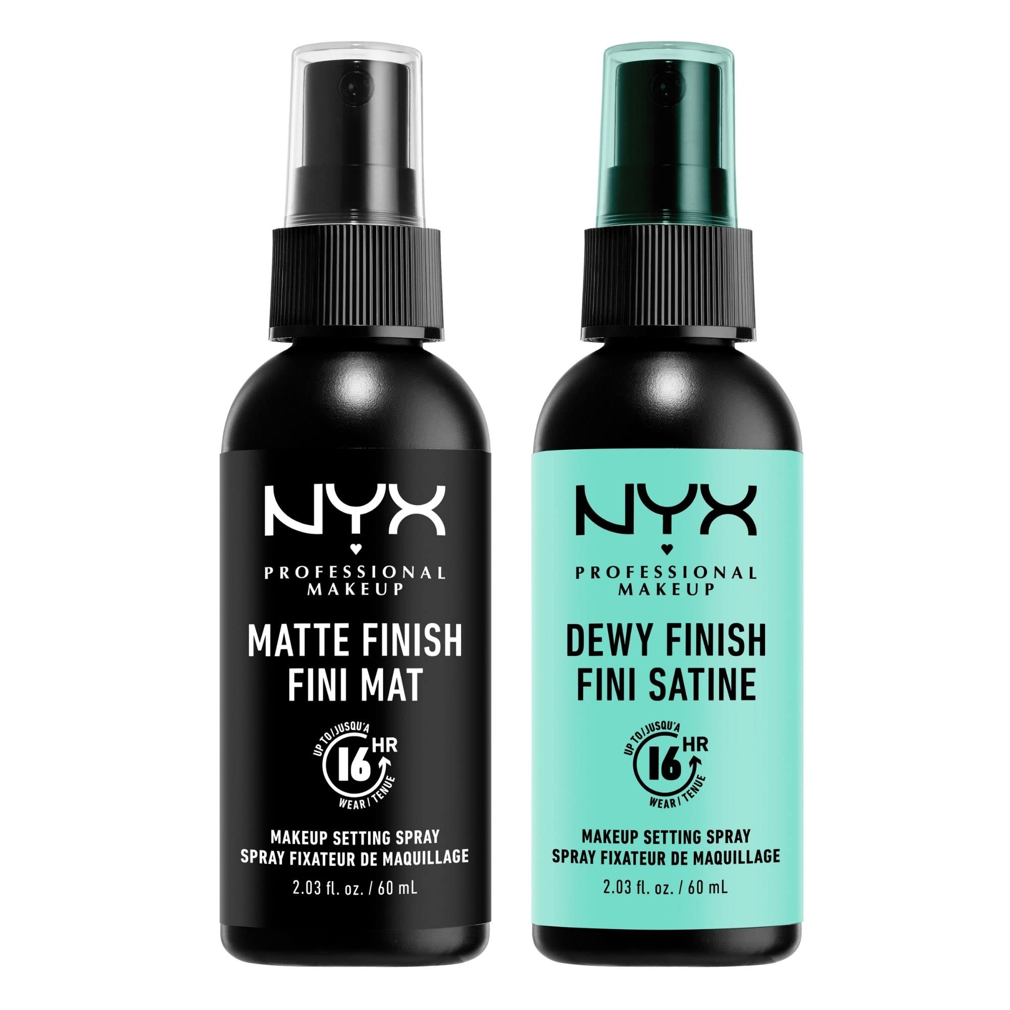 NYX PROFESSIONAL MAKEUP Makeup Setting Spray - Matte Finish, Long-Lasting Face Mist for up to 16HR Wear, Vegan Formula